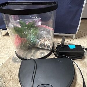 Top Fin Half Moon Aquarium starter kit.